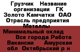 Грузчик › Название организации ­ ГК Золото Камчатки, ОАО › Отрасль предприятия ­ Металлы › Минимальный оклад ­ 32 000 - Все города Работа » Вакансии   . Амурская обл.,Октябрьский р-н